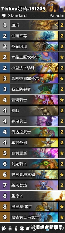 炉石传说星辰之沙大型奶骑攻略
