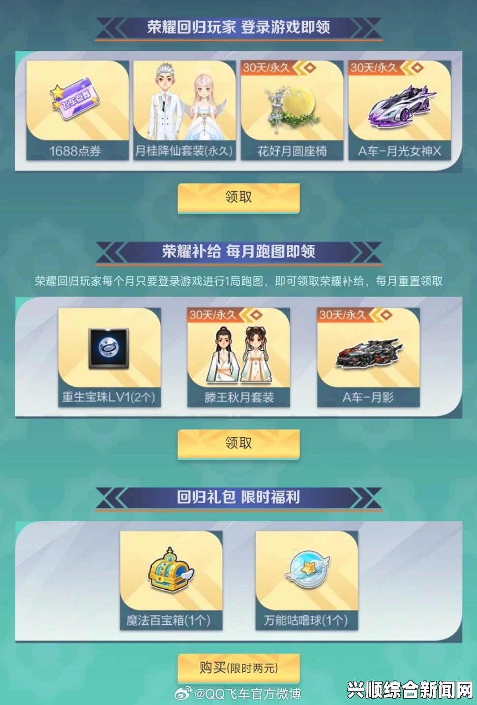 QQ飞车梦想券五月奖励更新，永久S车幽浮来袭，炫酷赛道等你来战