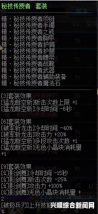 DNF天12套装效果全面解析简介