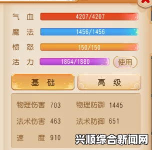 一、升级后的基础属性