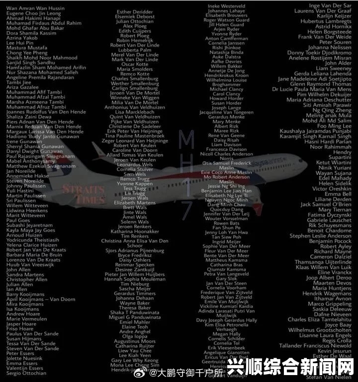 马航MH17航班机组人员名单揭晓