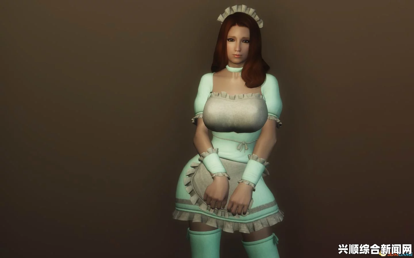 上古卷轴5，自建人物MOD的魅力 可爱邻家少女丝袜制服诱惑