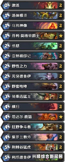 炉石传说低保野兽德卡组分享