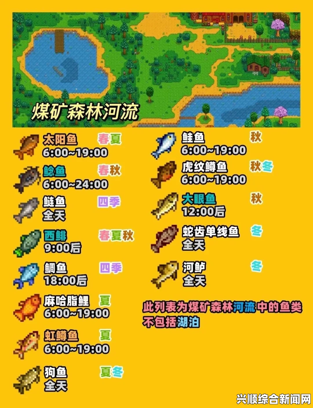 星露谷物语垂钓攻略，探索史莱姆鱼与无力鲑鱼的神秘垂钓地点