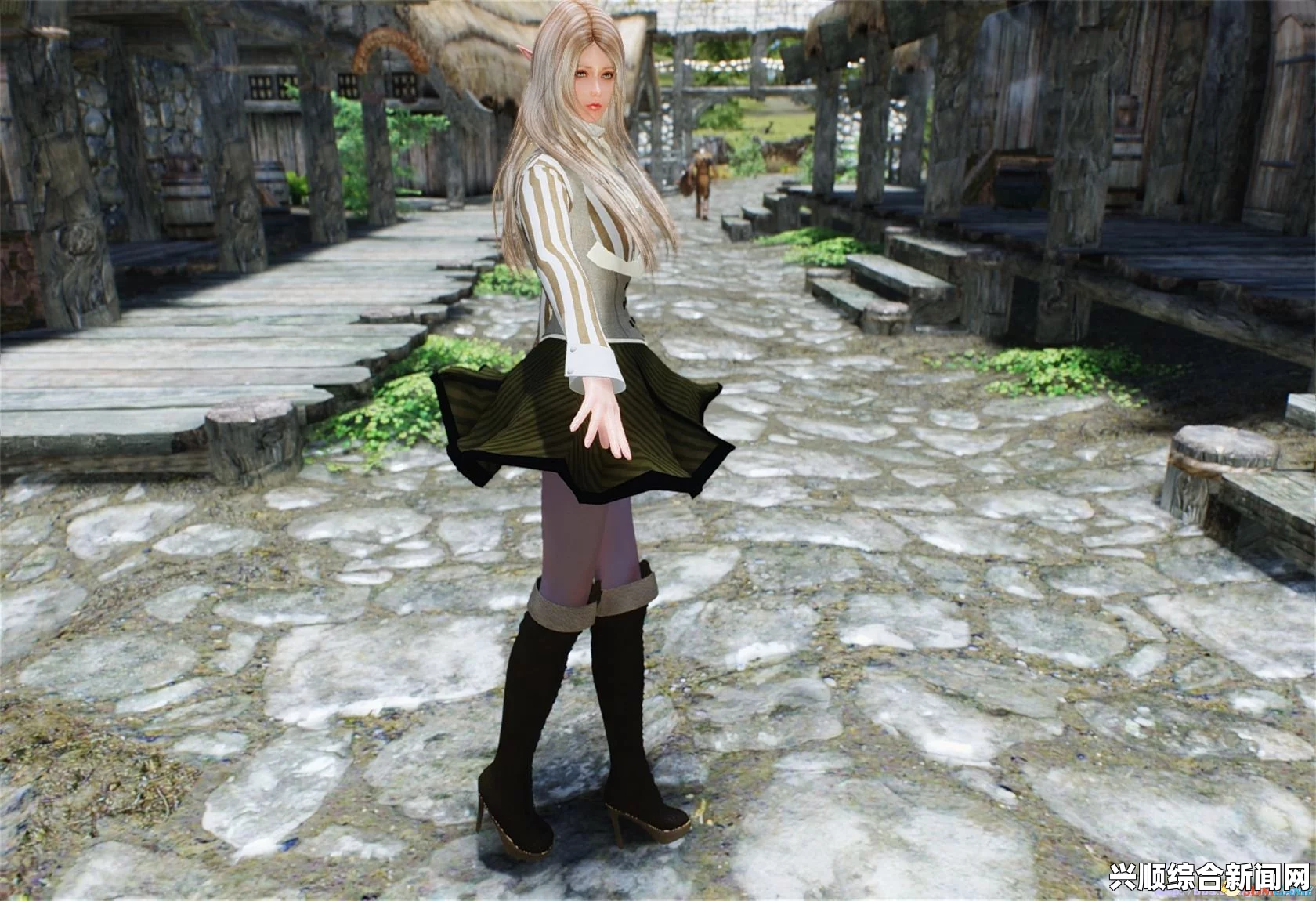上古卷轴5，剑灵转模清凉短裙校服MOD深度探索