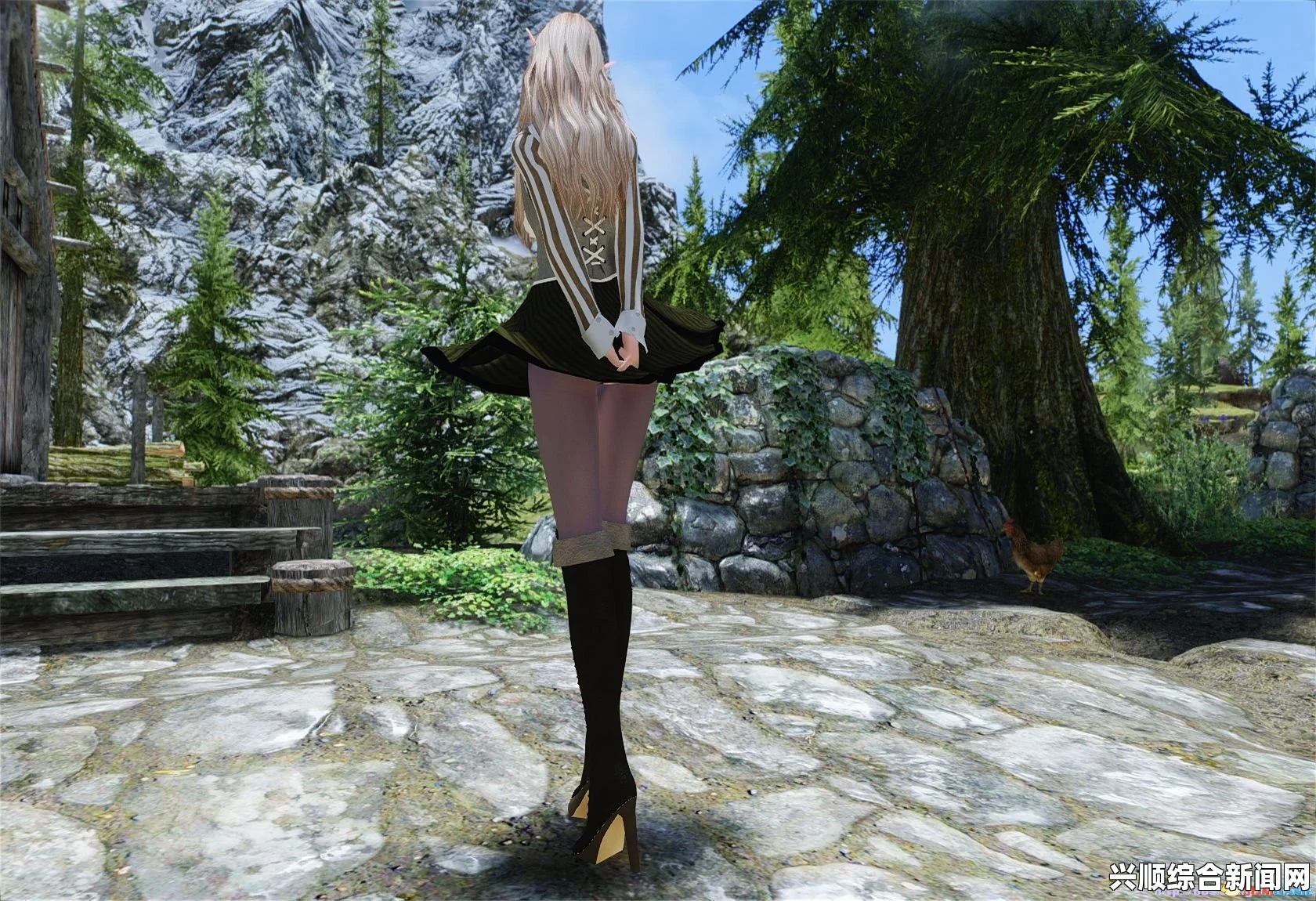 上古卷轴5，服装MOD探索—剑灵转模下的清凉短裙校服MOD详解