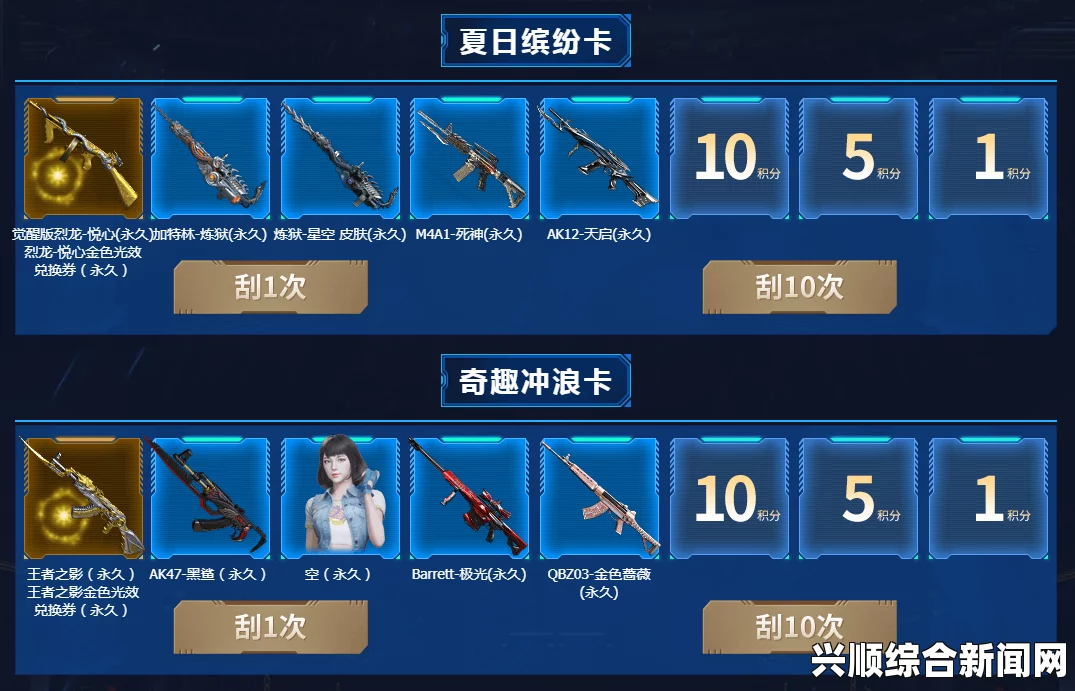 CF刮刮卡2.0活动，积分兑换道具，精彩游戏等你参与！